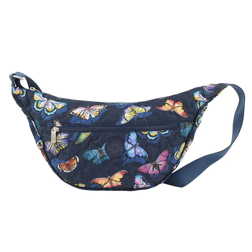 5431 Wanderlust Quilted Fabric Collection Vegan Convertible Bag - Butterfly